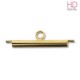 Terminale per tessitura 20mm oro a scorrimento x 4pz