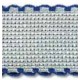 NASTRO TELA AIDA BIANCO/BLU 100% COTONE H.3cm x 1mt