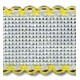 NASTRO TELA AIDA BIANCO/GIALLO 100% COTONE H.3cm x 1,2mt