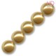 PERLE SWAROVSKI 5810 10 MM BRIGHT GOLD PEARL X 6 pz