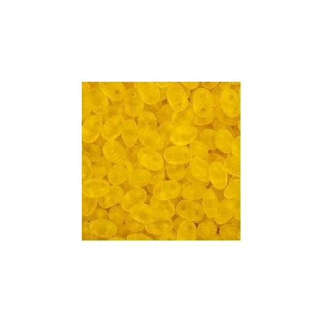 PERLINE SUPERDUO 2,5X5 MM AMBER MAT - 10gr