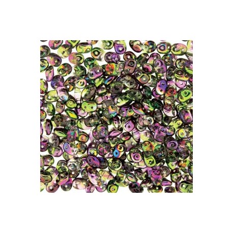 PERLINE SUPERDUO 2,5X5 MM MAGIC VIOLET GREEN - 10gr