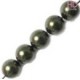 PERLE SWAROVSKI 5810 6 MM DARK GREEN PEARL X 10pz