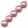 PERLE SWAROVSKI 5810 10 MM POWDER ROSE PEARL X 6 pz