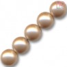 PERLE SWAROVSKI 5810 10 MM POWDER ALMOND PEARL X 6 pz