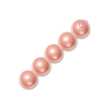 PERLE SWAROVSKI 5810 12 MM PEACH PEARL X 4pzz