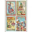 CARTA RISO A4 NATALE PATCHWORK - STAMPERIA