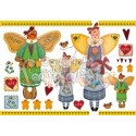 CARTA RISO 48 x 33 COUNTRY GINGER ANGEL - STAMPERIA