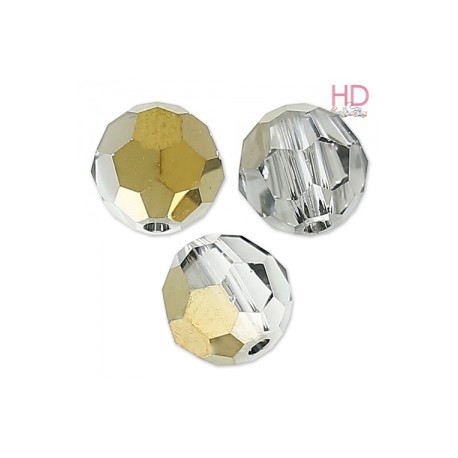 SFERE SWAROVSKI 5000 8mm Crystal Dorado x 4 pzz