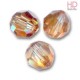 SFERE SWAROVSKI 5000 4mm Crystal Copper x 10pzz