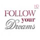 STENCIL G  21 x 29,5 CM FOLLOW YOUR DREAMS - STAMPERIA