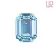 Cabochon Ottagono 4160/2 12x10 mm Aquamarine con castone x 1 Pz