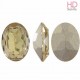 Cabochon Ovale 4130/2 12x10 mm Jonquil con castone x 1 Pz