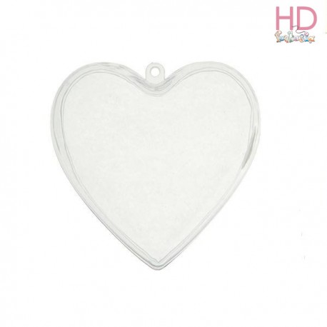 Cuore trasparente apribile 9x10cm 1pz