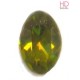 Cabochon Ovale 4130/2 12x10 mm Olivine con castone x 1 Pz