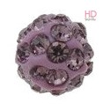 Palla Strass in argilla polimerica Amethyst 10mm