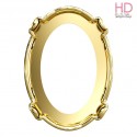 Castone per cabochone 4127 30x22mm color oro - 1pz